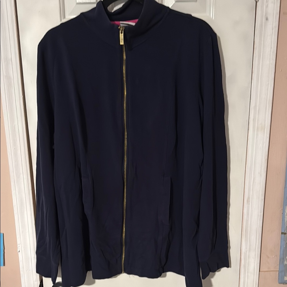 Crown & Ivy Navy Jacket with Pink Lining